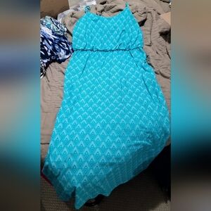 Faded Glory Turquoise Maxi Dress